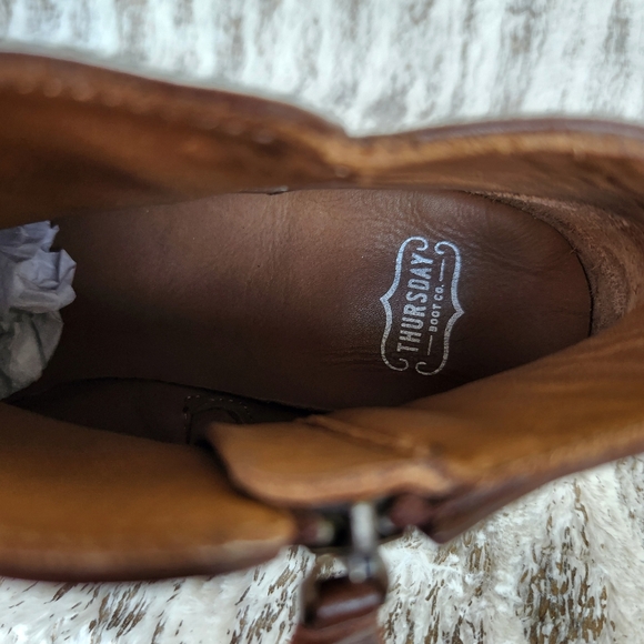 Thursday Boot Company "Downtown" Ankle Boot Amaretto Brown | Women's Size 9.5 - Picture 11 of 16